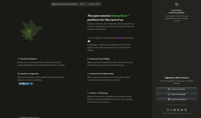 Screenshot of Interacly AI