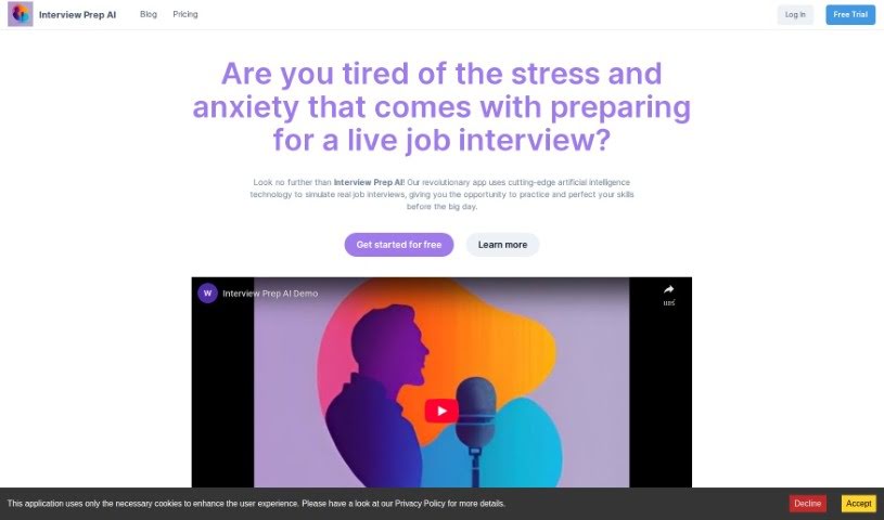 Screenshot of Interview Prep AI