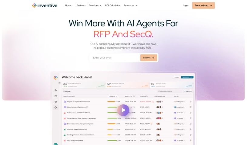 Screenshot of Inventive AI