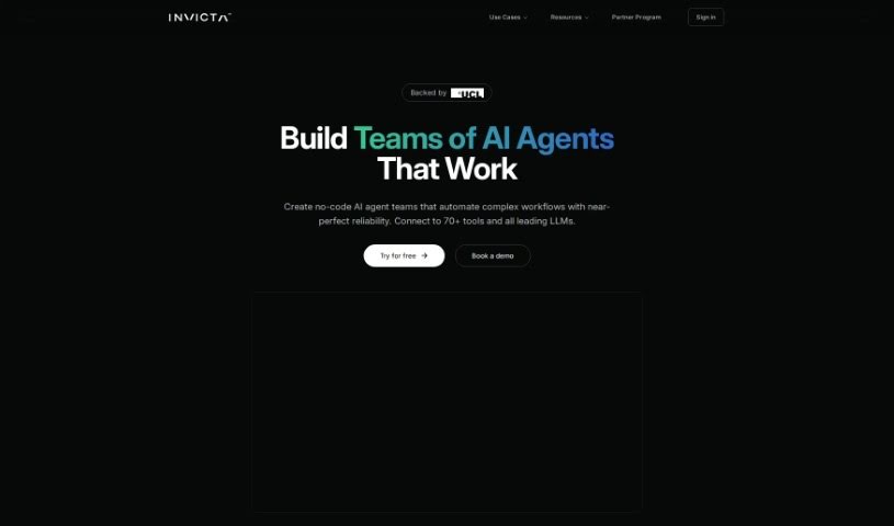 Screenshot of Invicta AI
