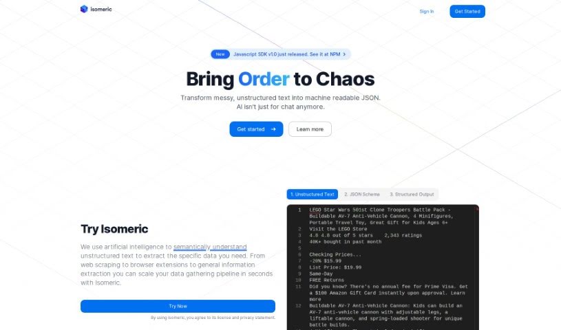 Screenshot of Isomeric