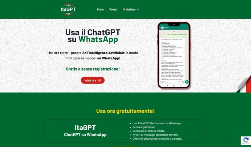 Screenshot of ItaGPT