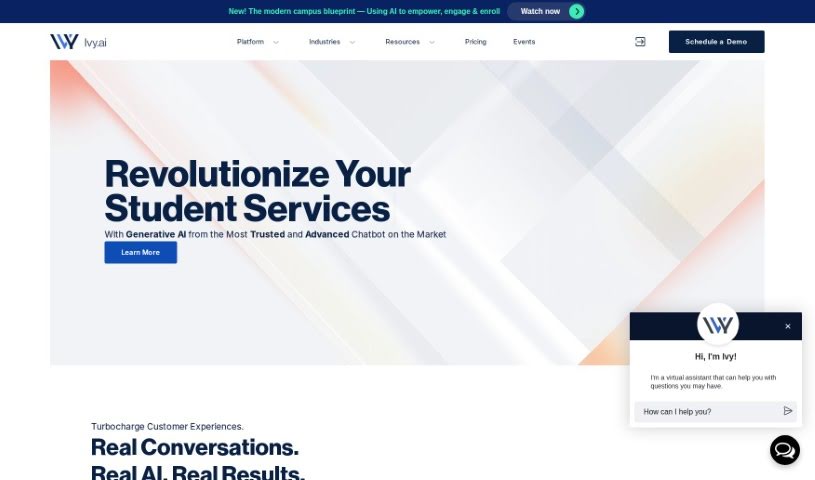 Screenshot of Ivy.ai