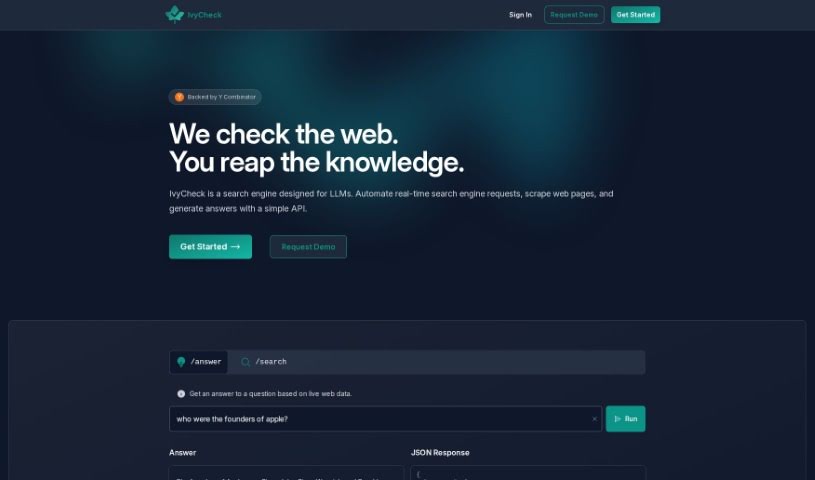 Screenshot of IvyCheck