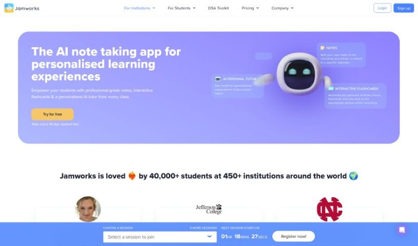 Screenshot of Jamworks