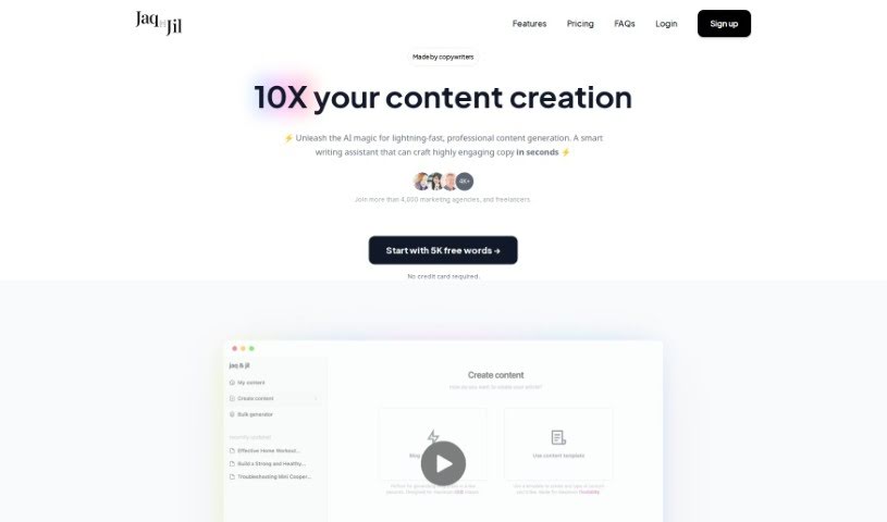 Screenshot of Jaq & Jil