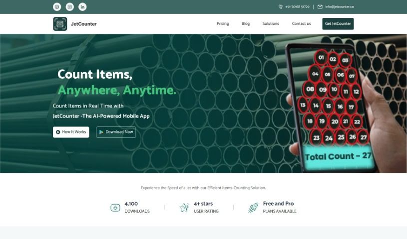 Screenshot of Jetcounter