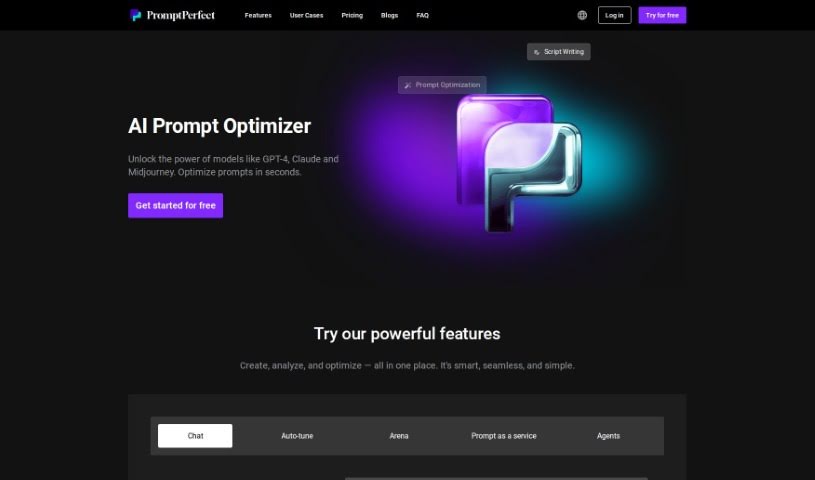 Screenshot of Jina AI PromptPerfect