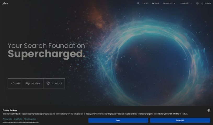 Screenshot of Jina AI