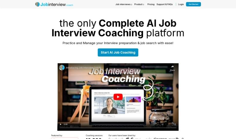 Screenshot of Jobinterview.coach