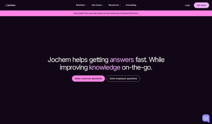 Screenshot of Jochem AI