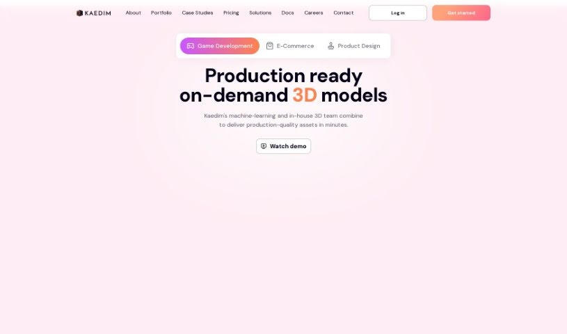 Screenshot of Kaedim