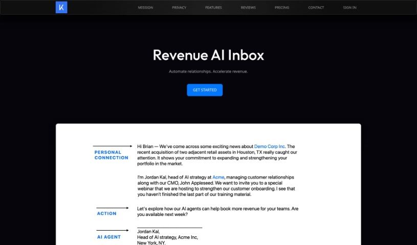 Screenshot of Kalendar AI