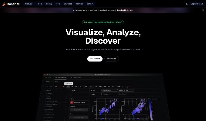 Screenshot of Kanaries