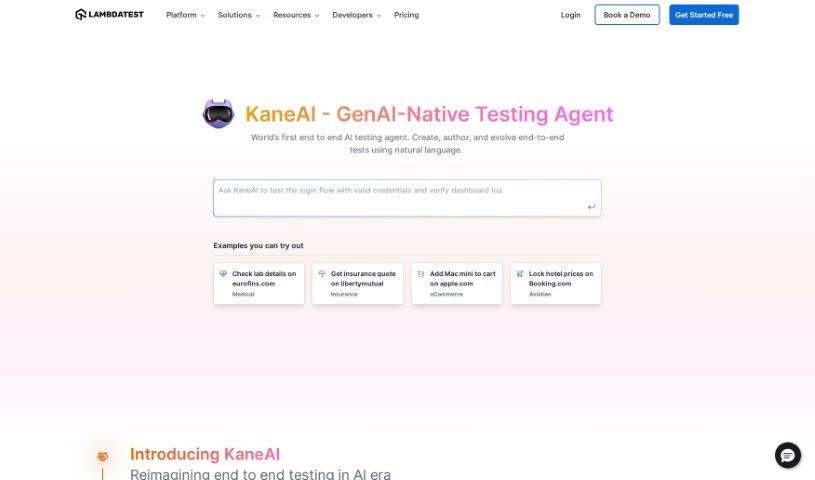 Screenshot of KaneAI