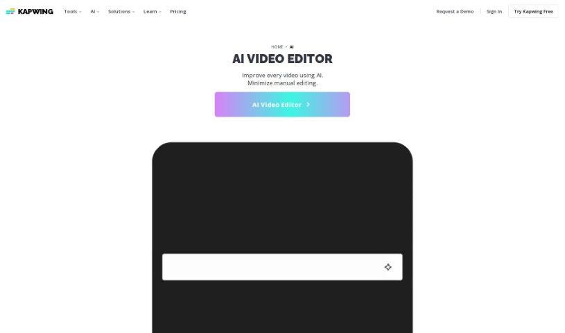 Screenshot of Kapwing