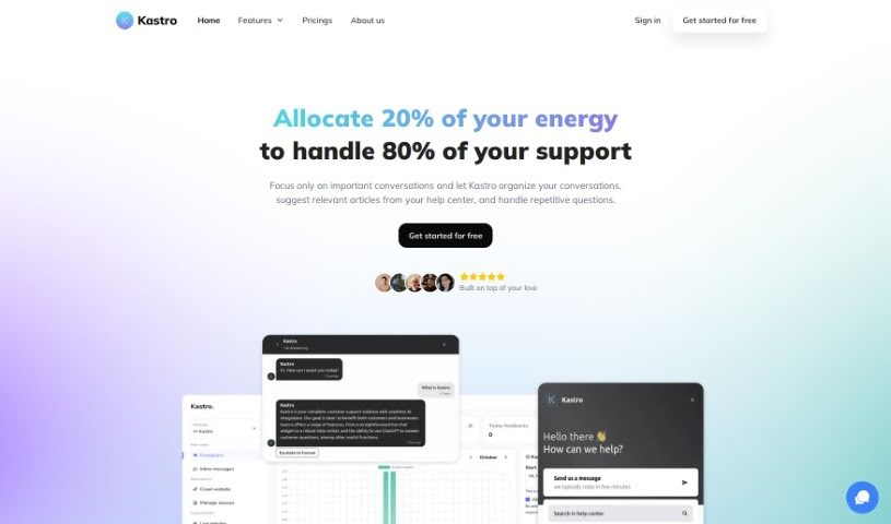 Screenshot of Kastro Chat