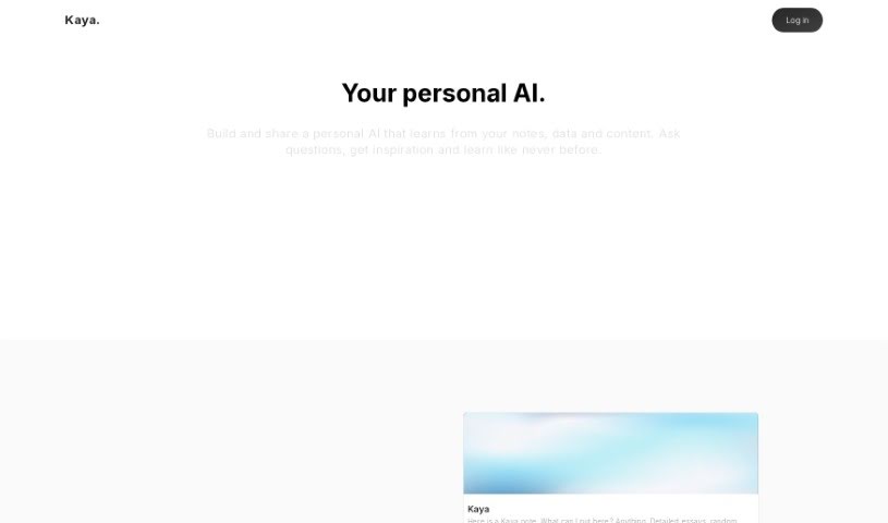 Screenshot of Kaya AI