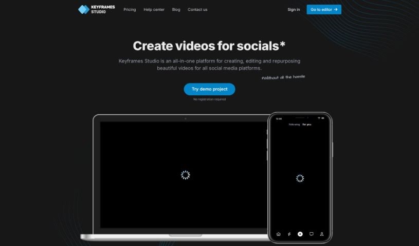 Screenshot of Keyframes Studio