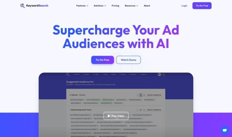 Screenshot of Keywordsearch