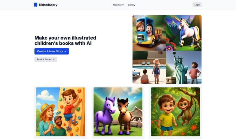 Screenshot of KidsAIStory