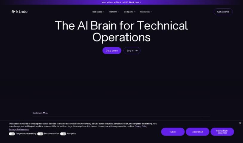 Screenshot of Kindo AI