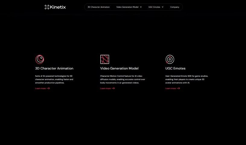 Screenshot of Kinetix