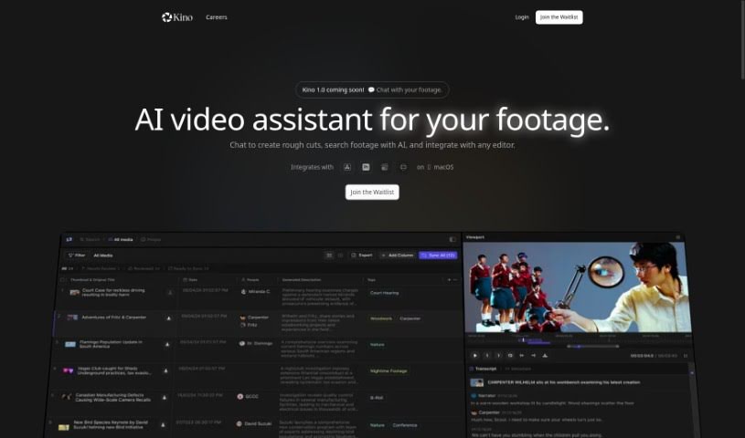 Screenshot of Kino AI