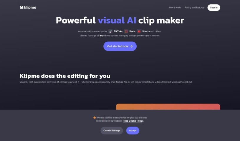 Screenshot of Klipme