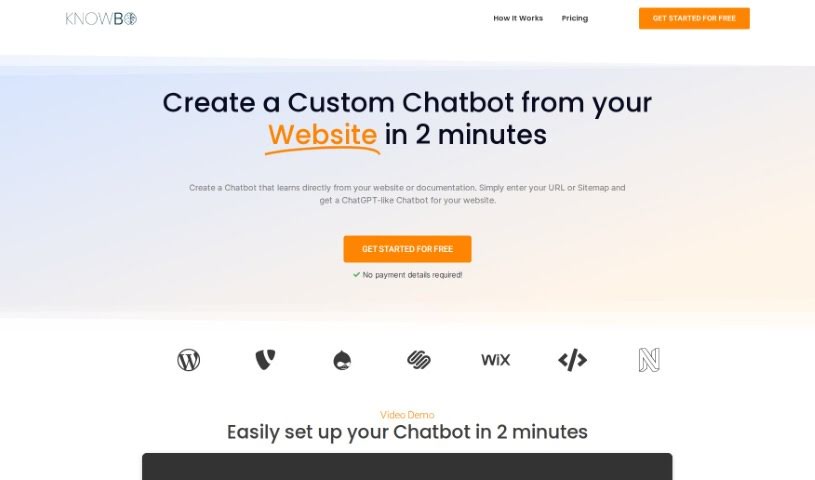 Screenshot of Knowbo