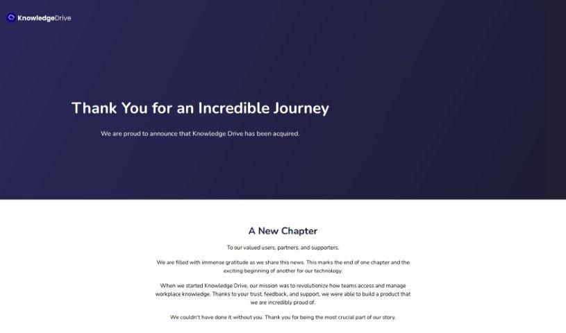 Screenshot of Knowledge Drive