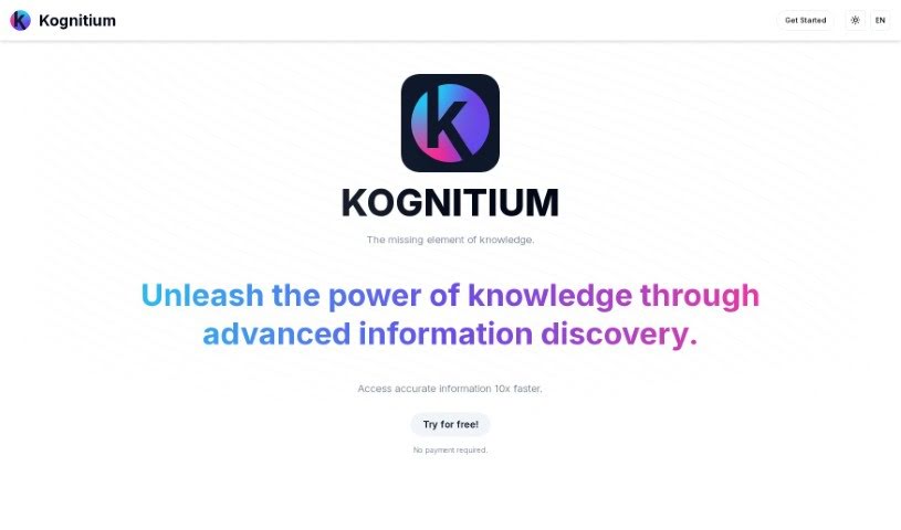 Screenshot of Kognitium