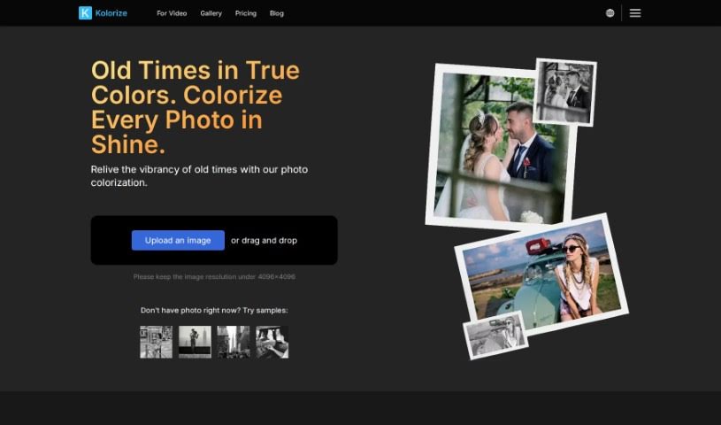 Screenshot of Kolorize