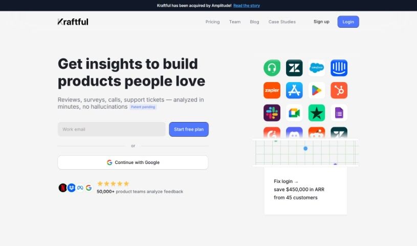 Screenshot of Kraftful