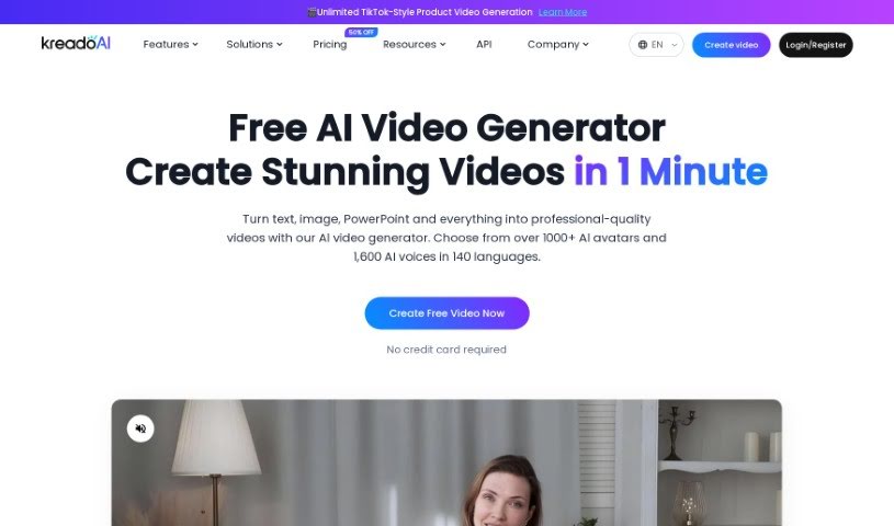 Screenshot of Kreadoai