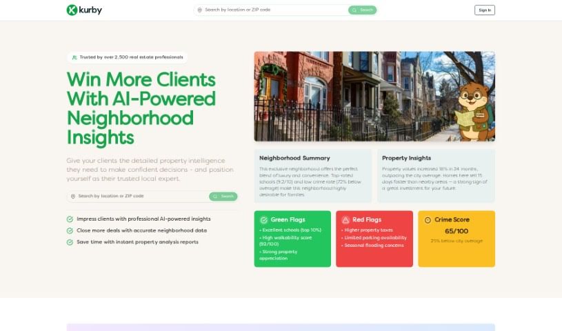 Screenshot of Kurby AI