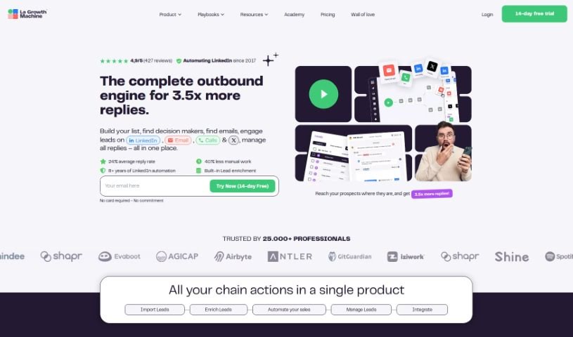 Screenshot of La Growth Machine