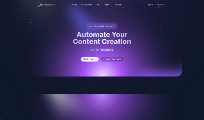 Screenshot of Laminarflow