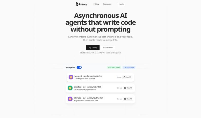 Screenshot of Lancey