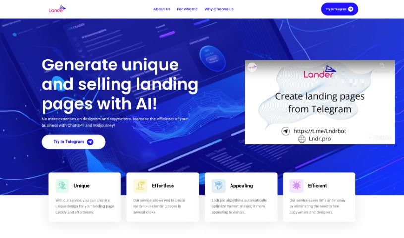 Screenshot of Lander