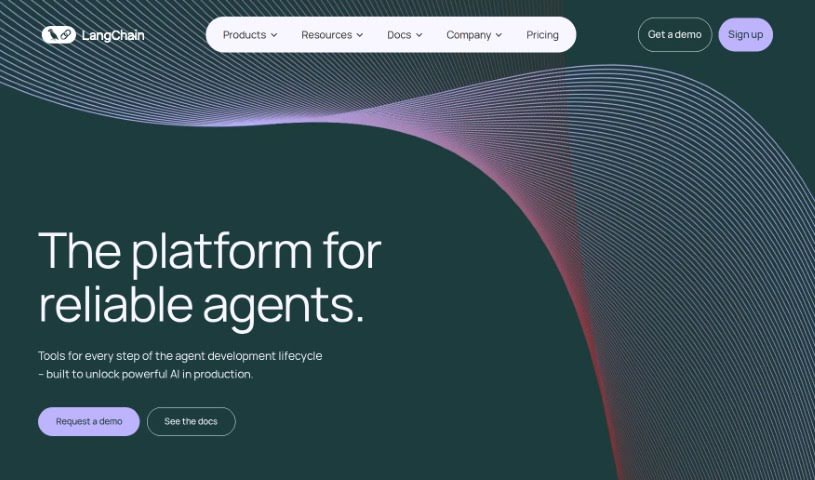 Screenshot of LangChain