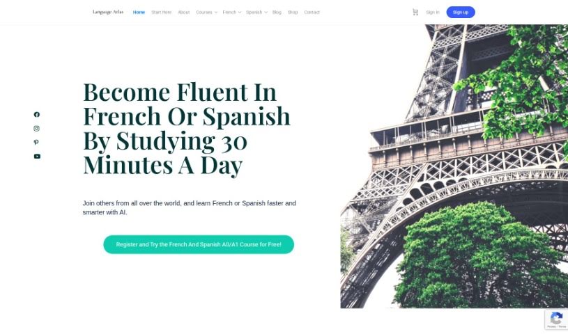 Screenshot of Language Atlas