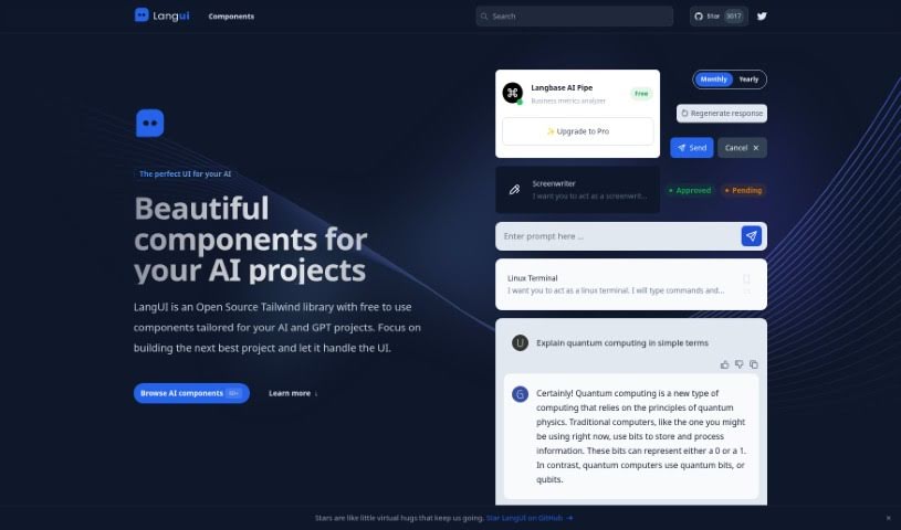 Screenshot of Langui