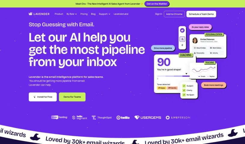 Screenshot of Lavender