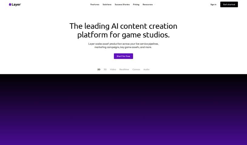 Screenshot of Layer AI