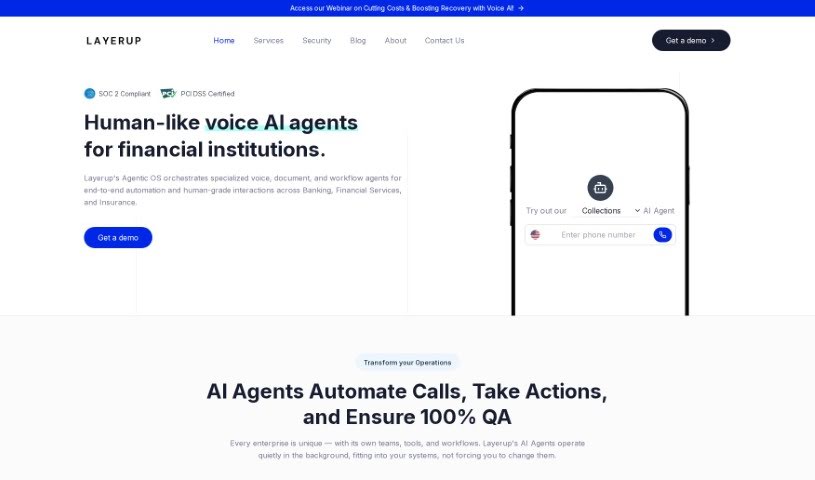 Screenshot of Layerup