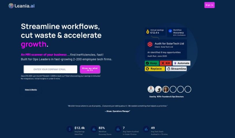 Screenshot of Leania