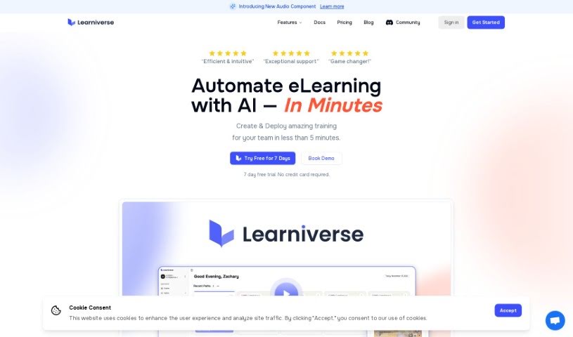 Screenshot of Learniverse Ai