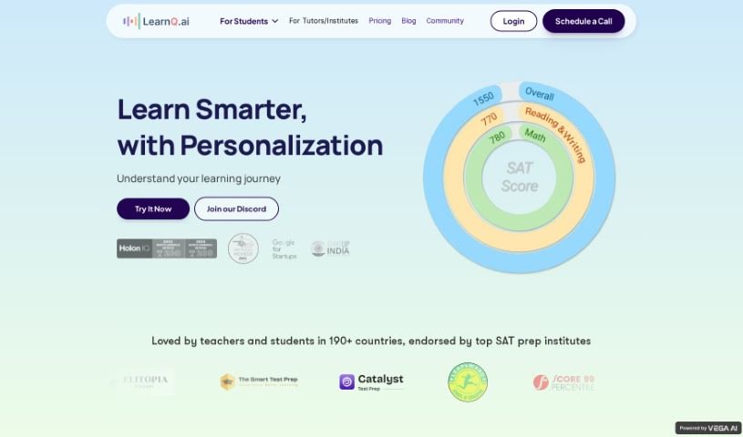 Screenshot of Learnq