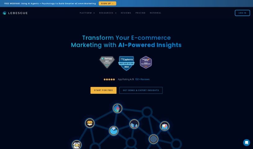 Screenshot of Lebesgue: AI CMO